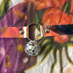 🌈Multicolor holographic handmade disco choker🌈